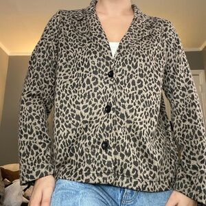 Briggs New York Y2K Leopard/Cheetah Print Blazer